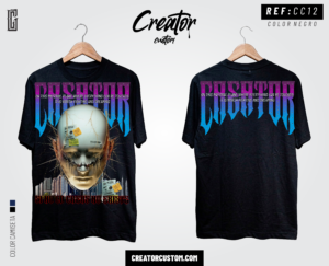 Camiseta Streetwear "Cyber Skull" – Liquid Chrome Edition