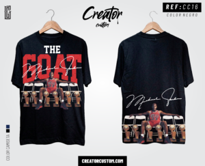 Camiseta Jordan The Goat Vintage - Creator Custom