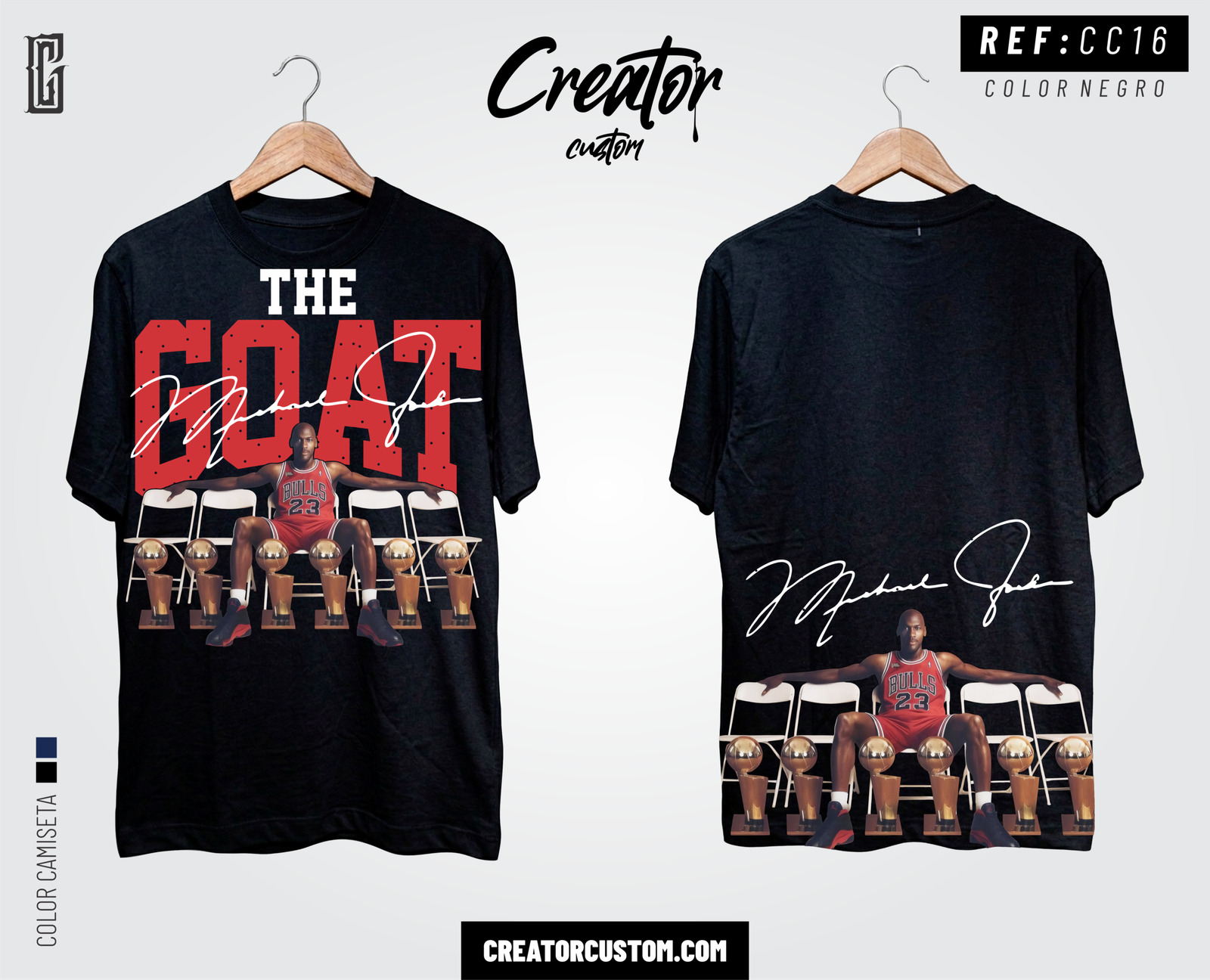 Camiseta Jordan The Goat Vintage - Creator Custom