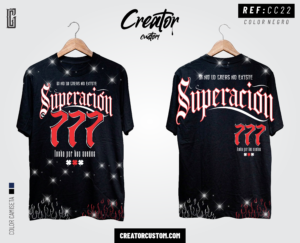 Camiseta Streetwear "Superación 777" – Vintage Bootleg 90s